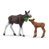 Femmina di Alce con Cucciolo (Wild Life) di Schleich Wild Life