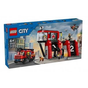Caserma dei Pompieri e Autopompa di Lego