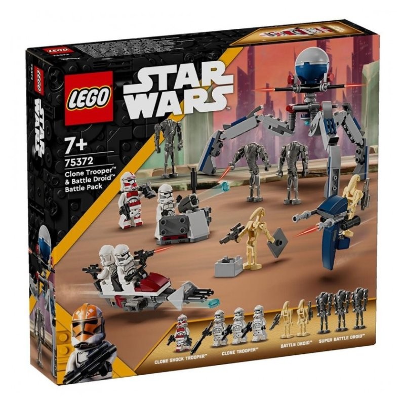 Battle Pack Clone Trooper e Battle Droid di Lego