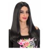 Parrucca Lunga Liscia Nera in Busta di Carnival-Toys