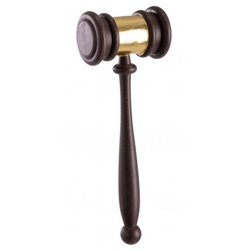 Martello Da Giudice Per Bambini In Plastica, Giocattolo Per Giochi Di Ruolo Mazza Di Plastica Marrone~p155118970