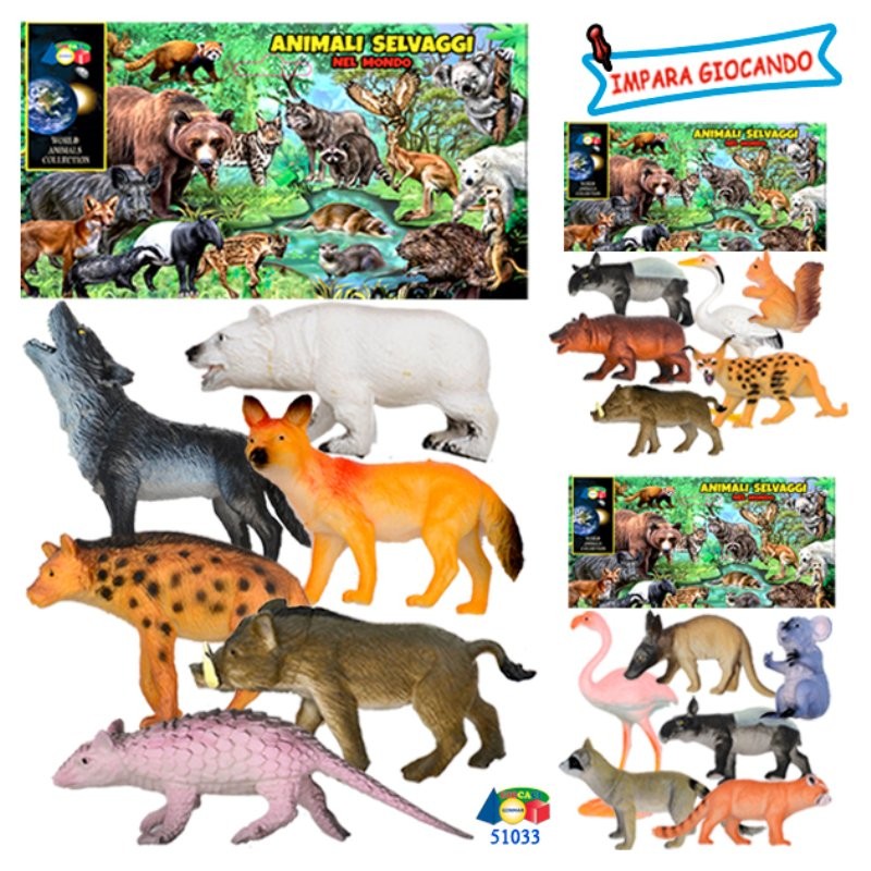 Busta Animali Selvaggi Nel Mondo Ass. di Givi, Ginocchio