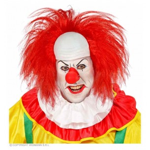 Calotta Clown con Capelli Rossi in Scatola di Widmann