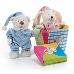 Mio & Mia' Soggetti L 23 Cm. - Rosa/Azzurro di Plush-Company