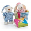 Mio & Mia' Soggetti L 23 Cm. - Rosa/Azzurro di Plush-Company