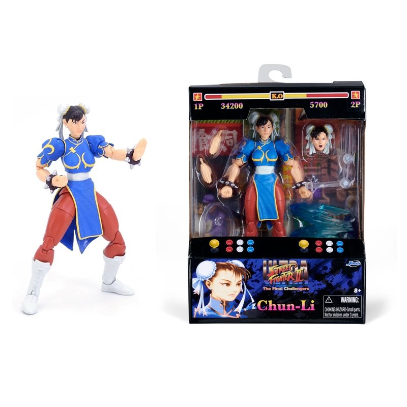 Street Fighter Ii Chun-Li Personaggio Cm. 15 di Simba Jada