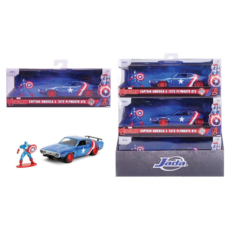 Marvel Captain America 1971 Plymouth Gtx in Scala 1:32 di Simba Jada