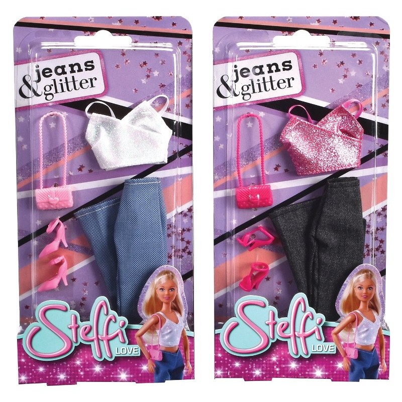 Abiti Jeans & Glitter - 2 Asst di Simba Steffi-Evi