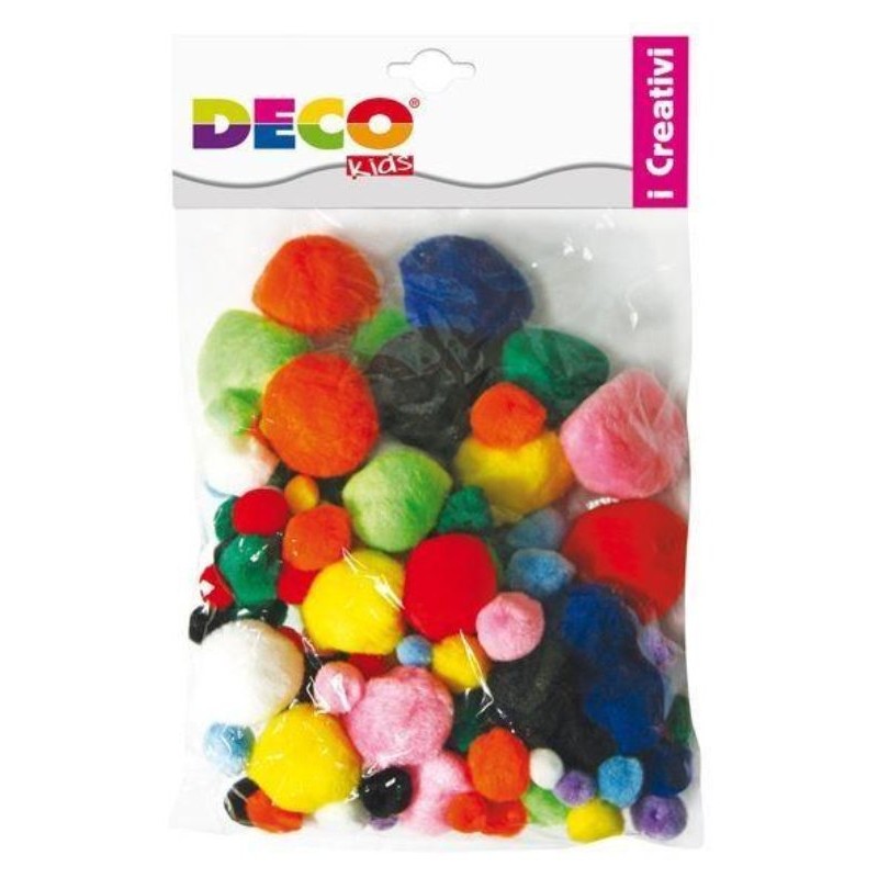 Pompons - Busta Pz.40 - Misure e Colori Ass. di Cwr Srl