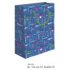 Shopper Happy Birthday Blu F.To 31,5x45+12 Xl di Marpimar