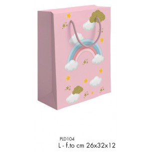Shopper Arcobaleno Girl F.To 26x32+12 L di Marpimar