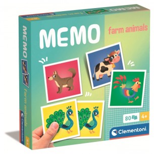 Memo Animali della Fattoria di Clem-13 Edu Memo Games