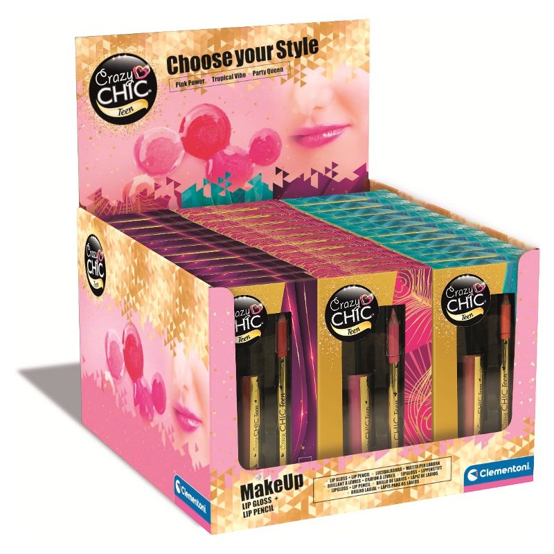 Expo C.Chic Teen - Lipgloss & Matita (36pz) di Clem-17 Creat Crazy Chic