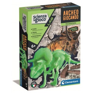 Archeogiocando Triceratopo di Clem-21 Scien Lab
