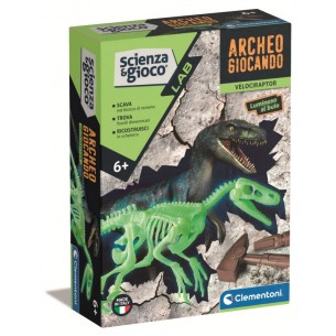 Archeogiocando Velociraptor di Clem-21 Scien Lab
