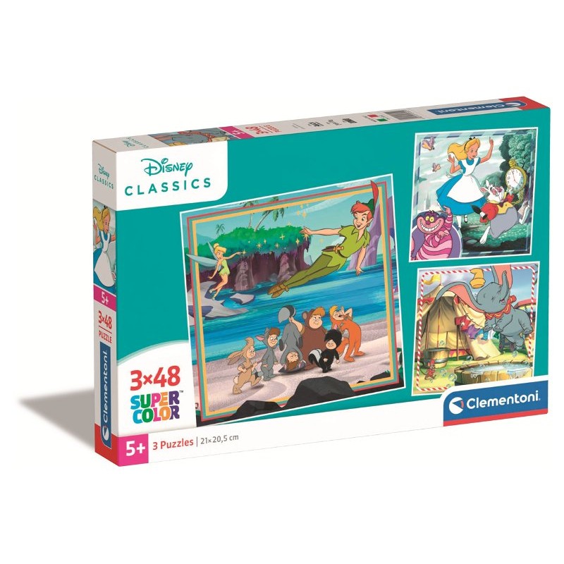 Puzzle 3x48 Pz Disney Classic di Clem-37 Puzzle 3x48 Pz