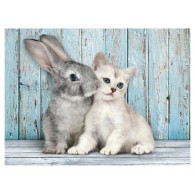 Puzzle 500 Cat & Bunny di Clem-44 Puzzle 500 Pz
