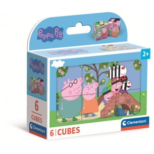 Cubi 6 Peppa Pig di Clem-35 Puzzle Cubi 6-12