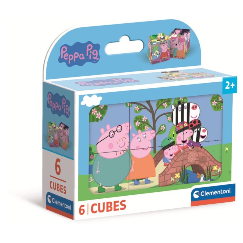 Cubi 6 Peppa Pig di Clem-35 Puzzle Cubi 6-12