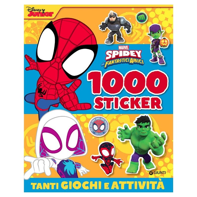 Libr.Spidey 1000 Sticker (Walt Disney Marvel - 1000 Sticker) di Giunti Editore S.P.A.