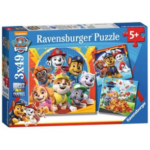 Puzzle 3x49 Paw Patrol 3 X 49 Pz di Ravensburger Puzzle 3x49 Pz