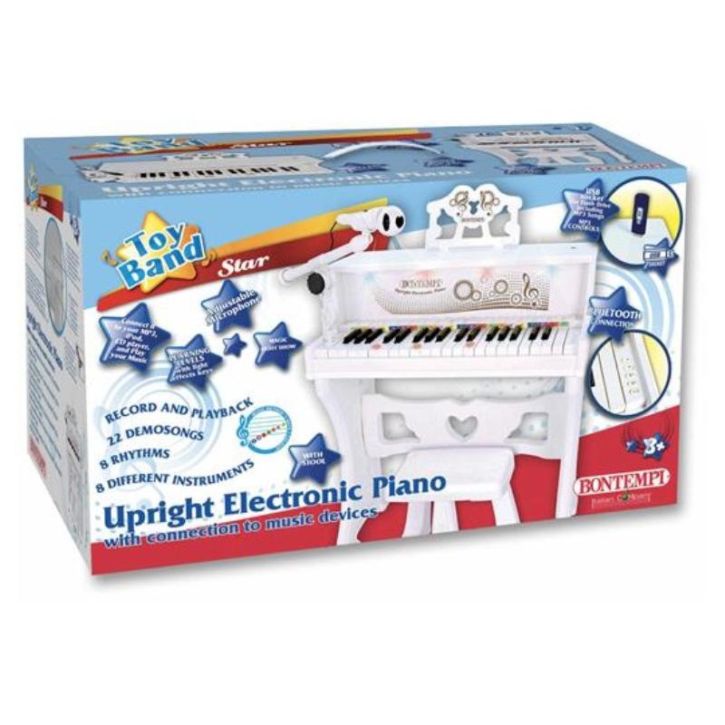 Piano Verticale con Microfono, Usb e Conn. Wireless di Bontempi