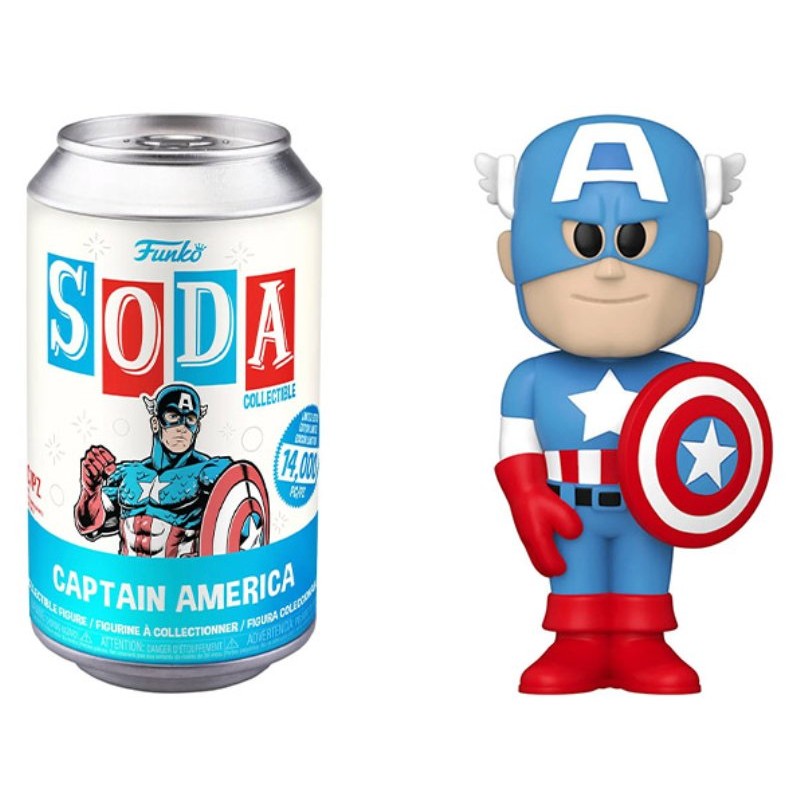 Marvel- Captain America W/Chase(Ie) (Vinyl Soda) (Marvel Comics) di Funko Lcc