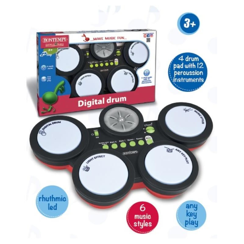 Percussioni Elettroniche con Effetti Luminosi e Sonori. di Bontempi