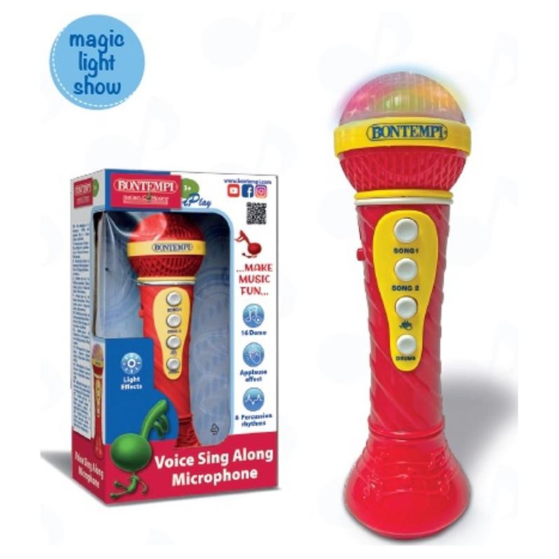 Microfono Karaoke con Effetti Luminosi di Bontempi