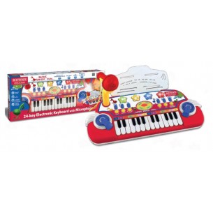 Tastiera Elettronica a 24 Tasti con Microfono e Leggio di Bontempi