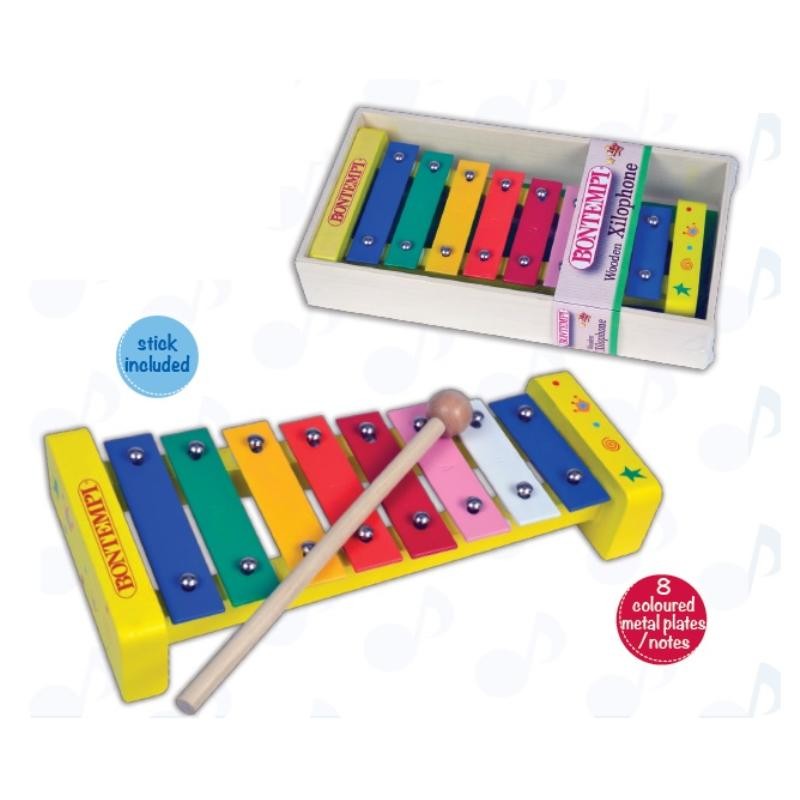 Xilofono con 8 Note Metalliche Colorate di Bontempi
