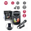 Amplificatore Wireless con Microfono Dinamico, Vano Porta Smartphone, Effetti Luminosii, Funzione Tws ed Effetto Eco di Bontempi