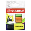Stabilo Boss Mini Astuccio in Cartone da 3 Colori (Giallo, Arancione, Verde)