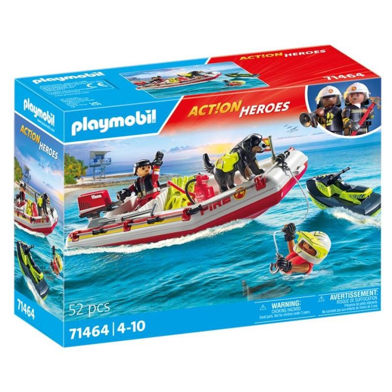 Gommone dei Pompieri e Aquascooter di Playmobil