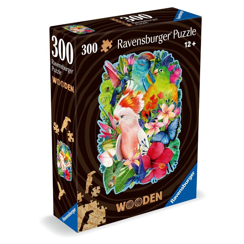 Puzzle di Legno Beautiful Birds 300 Pz di Ravensburger Puzzle Adulti Di Legno