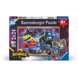 Puzzle 2x24 Batwheels 2 X 24 Pz di Ravensburger Puzzle 2x24 Pz