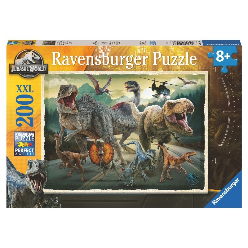 Puzzle 200 Jurassic World Xxl 200 Pz di Ravensburger Puzzle 200 Pezzi Xxl