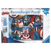 Puzzle 100 Captain America Xxl 100 Pz di Ravensburger Puzzle 100 Pezzi Xxl
