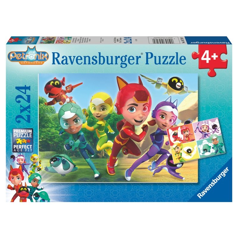 Puzzle 2x24 Pz Petronix Defenders di Ravensburger Puzzle 2x24 Pz