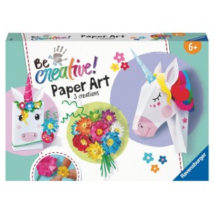 Be Creative! Midi Xl Paper Art: Fiori e Unicorno di Ravensburger Creativi