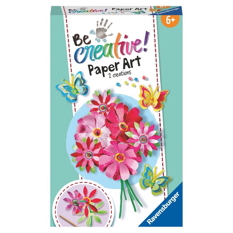 Be Creative! Mini Paper Art: Flower & Butterfly di Ravensburger Creativi