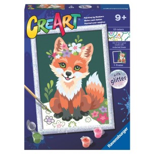 Creart Volpe con i Fiori di Ravensburger Creart Kids