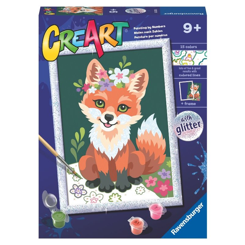 Creart Volpe con i Fiori di Ravensburger Creart Kids