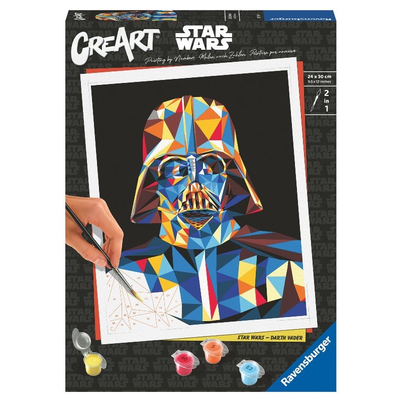 Creart Polygon Starwars Darth Vader di Ravensburger Creart Adult