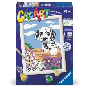 Creart Dalmata con Fiori di Ravensburger Creart Kids