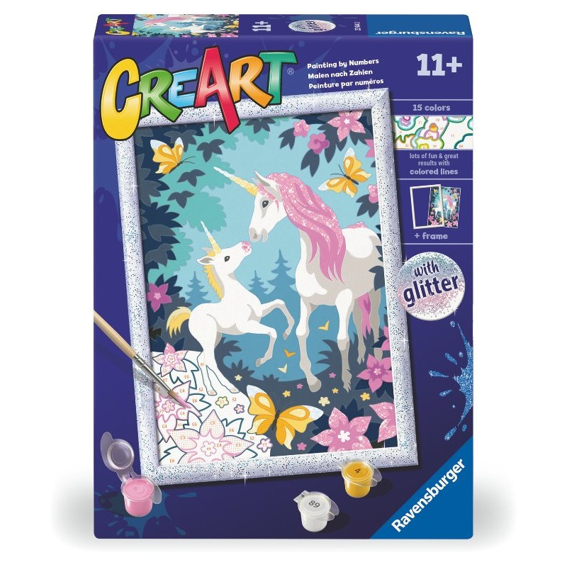 Creart Unicorni Glitter di Ravensburger Creart Kids