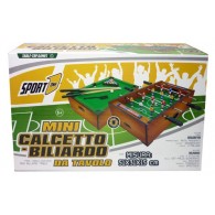 Mini Calcetto + Biliardo 2in1 da Tavolo di Mandelli