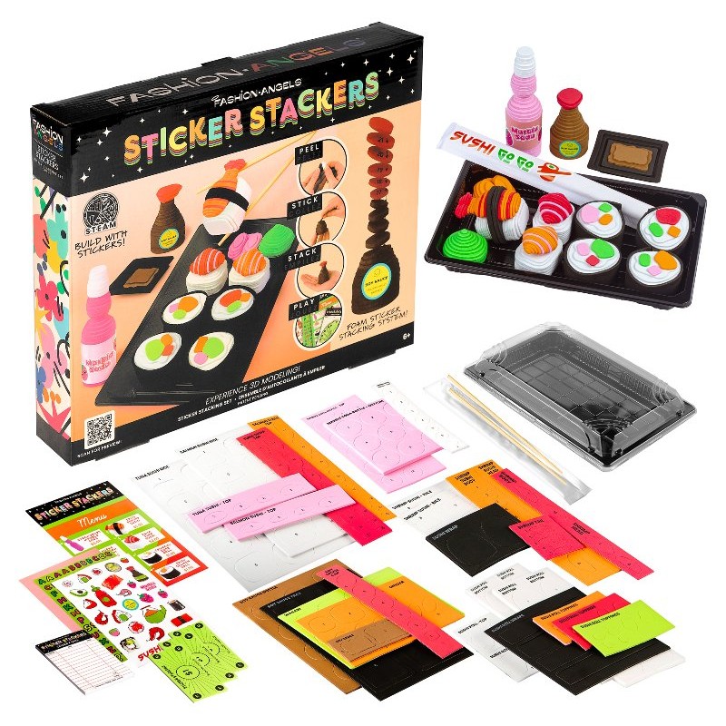 Sticker Stackers Set Sushi - Costruisci con la Schiuma di Crayola