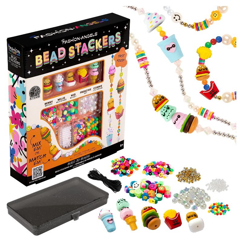 Bead Stackers Fast Food Fun di Crayola