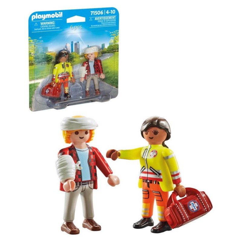 Duo Pack Paramedico con Paziente di Playmobil